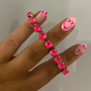 Rebekah Price bracelet hot pink